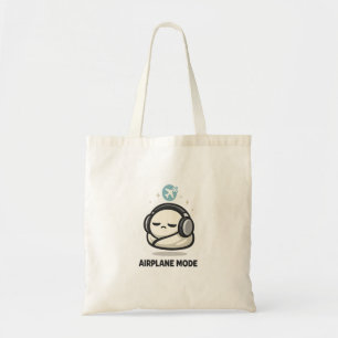 Vliegtuigmodus Aan - Schattig Vermoeid Karakter Ho Tote Bag
