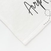 Vliegtuigmodus met hart in zwart fleece deken (Hoek)