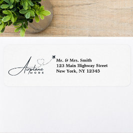 Vliegtuigmodus, Reizen, Minimalistisch Script, Luc Etiket