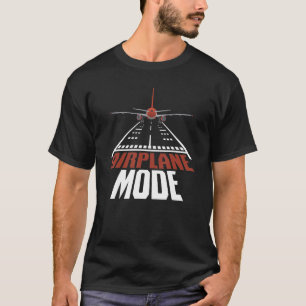 Vliegtuigmodus Vliegtuig Piloot Luchtvaartuig T-shirt
