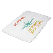 Vliegtuigmonteur ik kan vliegtuigen repareren, maa badmat (Gekanteld)