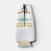 Vliegtuigmonteur ik kan vliegtuigen repareren, maa flesjeskoeler (Achterkant)