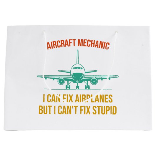 Vliegtuigmonteur ik kan vliegtuigen repareren, maa groot cadeauzakje (Voorkant)