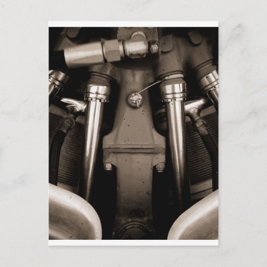 Vliegtuigmotor Briefkaart (Voorkant)