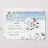 Vliegtuigmuis virtueel Baby shower per post Kaart (Voorkant)