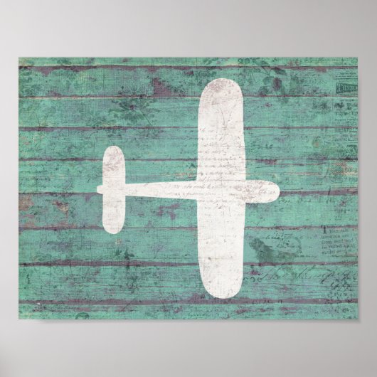 Vliegtuigneursery Art Poster (Voorkant)