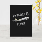 vliegtuigontwerp voor passagiers en piloten kaart (Gele Bloem)