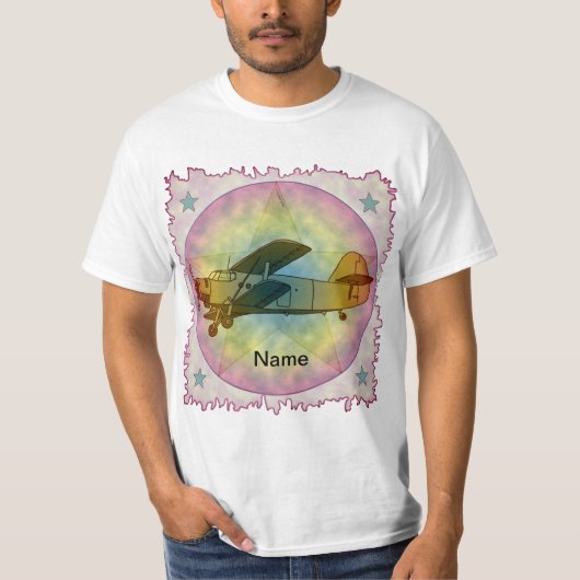 Vliegtuigoude schoonheid t-shirt (Voorkant)