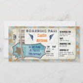 Vliegtuigpartij instapkaart (Voorkant)