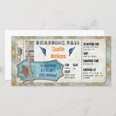 Vliegtuigpartij instapkaart (Voorkant / Achterkant)