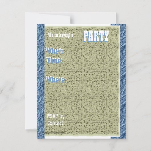 Vliegtuigpartij Jetplane-uitnodiging Kaart (Achterkant)