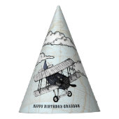  vliegtuigpassagiers Birthday Party Feesthoedjes (Voorkant)