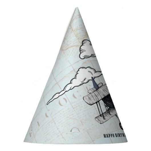  vliegtuigpassagiers Birthday Party Feesthoedjes (Links)