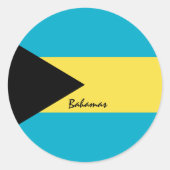 Vliegtuigpatriotten van Bahama's en Bahama's, vaka Ronde Sticker (Voorkant)