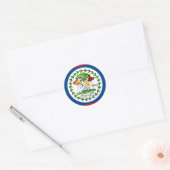 Vliegtuigpatriotten van Belize en Belizean, vakant Ronde Sticker (Envelop)