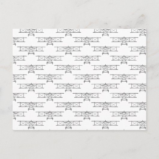  vliegtuigpatroon briefkaart (Voorkant)