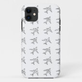 Vliegtuigpatroon Ontwerp Telefoonhoes Case-Mate iPhone Case (Achterkant)