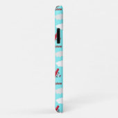 Vliegtuigpatroon op blauw Case-Mate iPhone case (Achterkant/rechts)