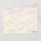 vliegtuigpatroon voor primaire kleuren briefkaart (Achterkant)