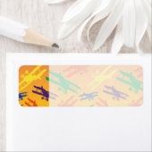  vliegtuigpatroon voor primaire kleuren etiket (Insitu)