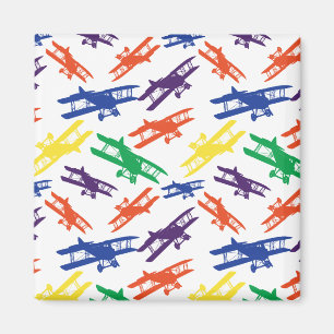  vliegtuigpatroon voor primaire kleuren magneet