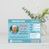 Vliegtuigpatroonpatrooninstapkaart Birthday Party Kaart (Staand voorkant)