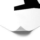 Vliegtuigpictogram Poster (Hoek)
