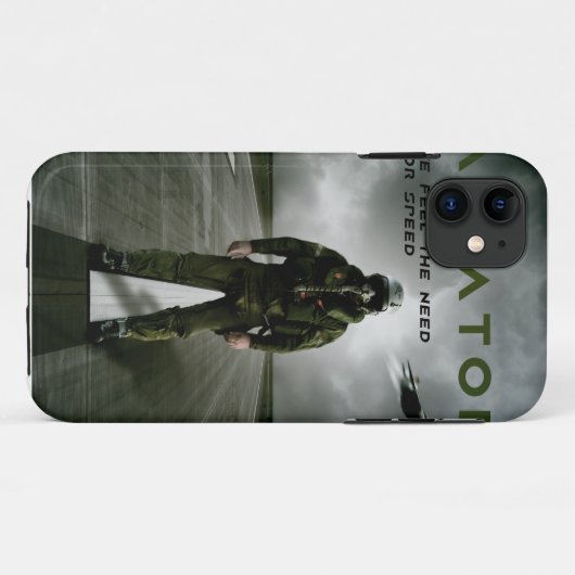 Vliegtuigpiloot Case-Mate iPhone Case (Achterkant (horizontaal))