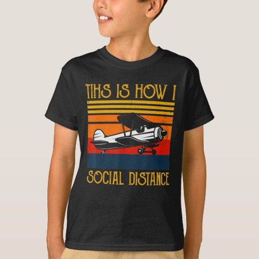 Vliegtuigpiloot: Dit is hoe sociaal T-shirt (Voorkant)
