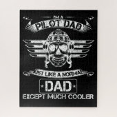 Vliegtuigpiloot, gewoon normaal, maar veel koeler legpuzzel (Verticaal)