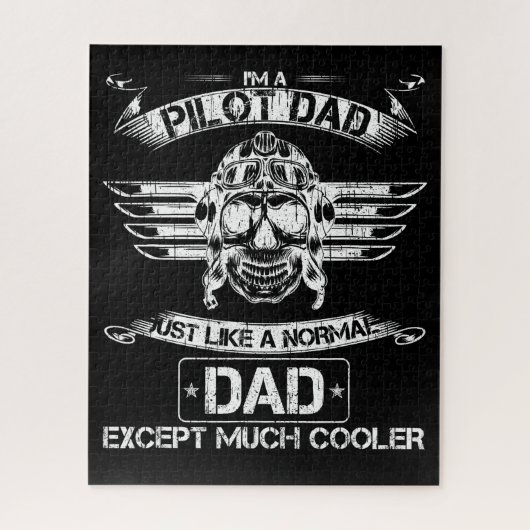 Vliegtuigpiloot, gewoon normaal, maar veel koeler legpuzzel (Verticaal)