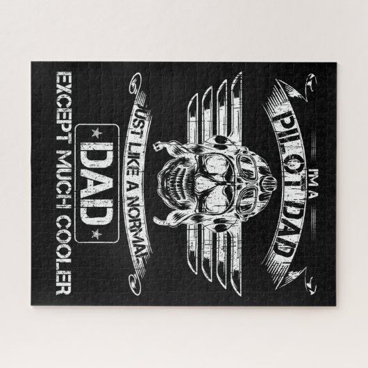 Vliegtuigpiloot, gewoon normaal, maar veel koeler legpuzzel (Horizontaal)