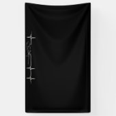 Vliegtuigpiloot — hartslag spandoek (Verticaal)