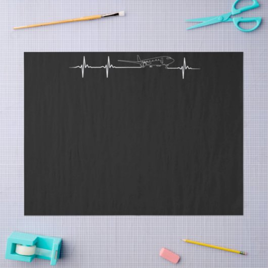 Vliegtuigpiloot — hartslag tissuepapier (Craft)