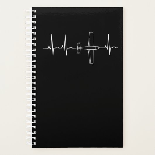 Vliegtuigpiloot: Heartbeat-vliegcadeau Planner (Voorkant)