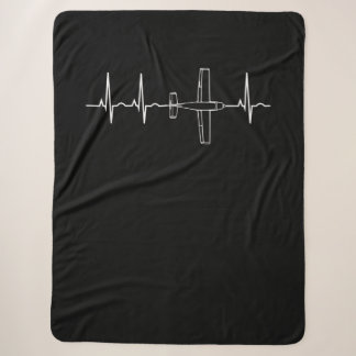 Vliegtuigpiloot: Heartbeat-vliegcadeau Sherpa Deken