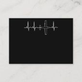 Vliegtuigpiloot: Heartbeat-vliegcadeau Visitekaartje (Voorkant)