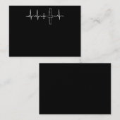 Vliegtuigpiloot: Heartbeat-vliegcadeau Visitekaartje (Voorkant / Achterkant)