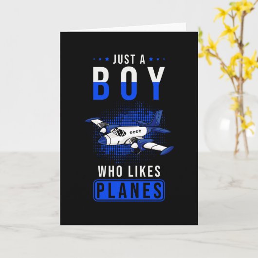 Vliegtuigpiloot Kaart (Gele Bloem)