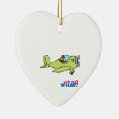 Vliegtuigpiloot Keramisch Ornament (Rechts)