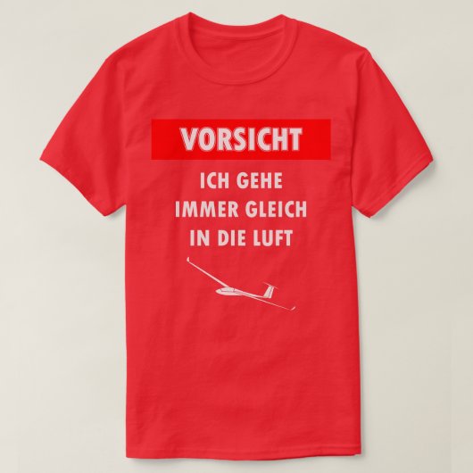 Vliegtuigpiloot met sportvlieger t-shirt (Design voorkant)