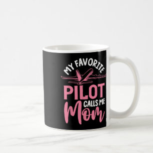 Vliegtuigpiloot Mom Vliegtuig Aviation Mom Moederd Koffiemok