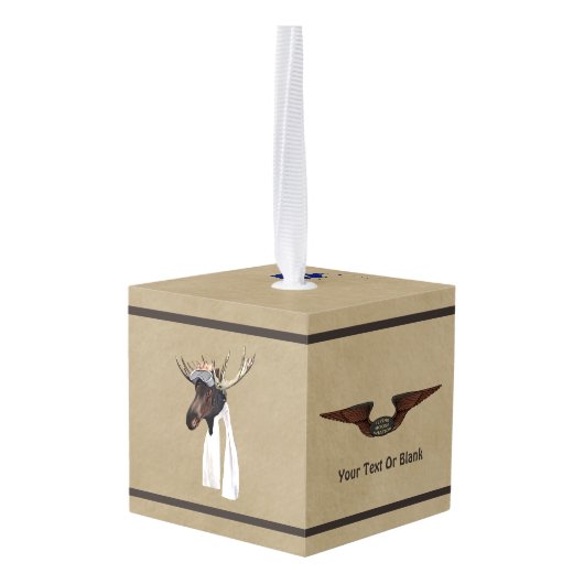 Vliegtuigpiloot op oud papier decoratie (Achter hoekig)