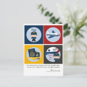 Vliegtuigpiloot Party Cupcake Toppers Briefkaart (Staand voorkant)