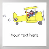 Vliegtuigpiloot Poster (Voorkant)