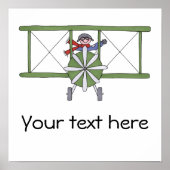 Vliegtuigpiloot Poster (Voorkant)