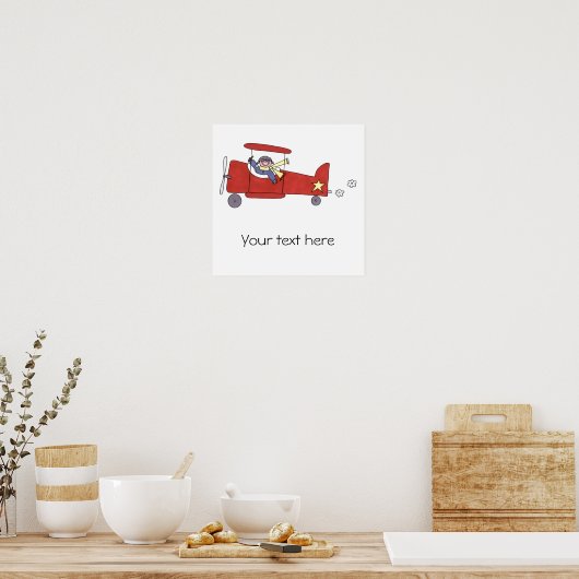 Vliegtuigpiloot Poster (Keuken)