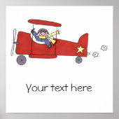 Vliegtuigpiloot Poster (Voorkant)