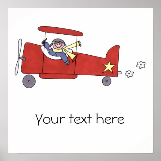 Vliegtuigpiloot Poster (Voorkant)