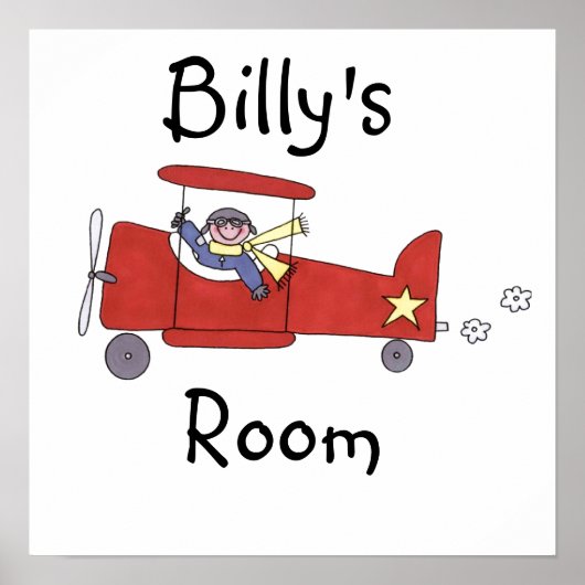 Vliegtuigpiloot Poster (Voorkant)